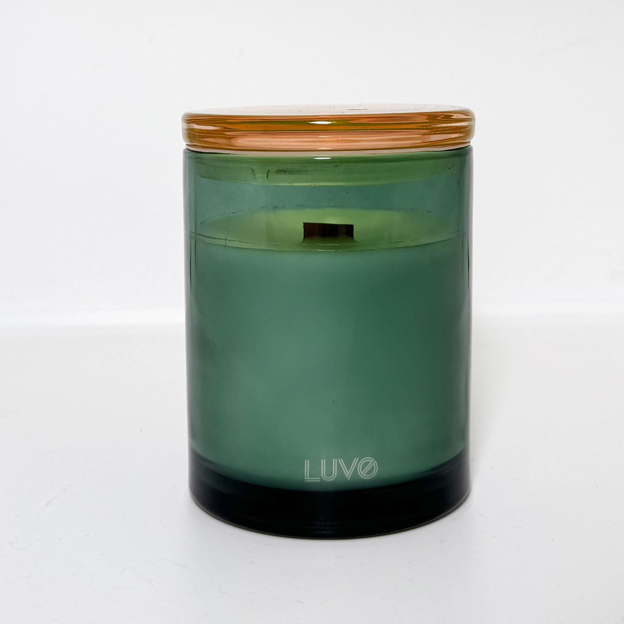 Mandarin & Resin Wooden Wick Scented Candle - LUVO Candles | Bougies