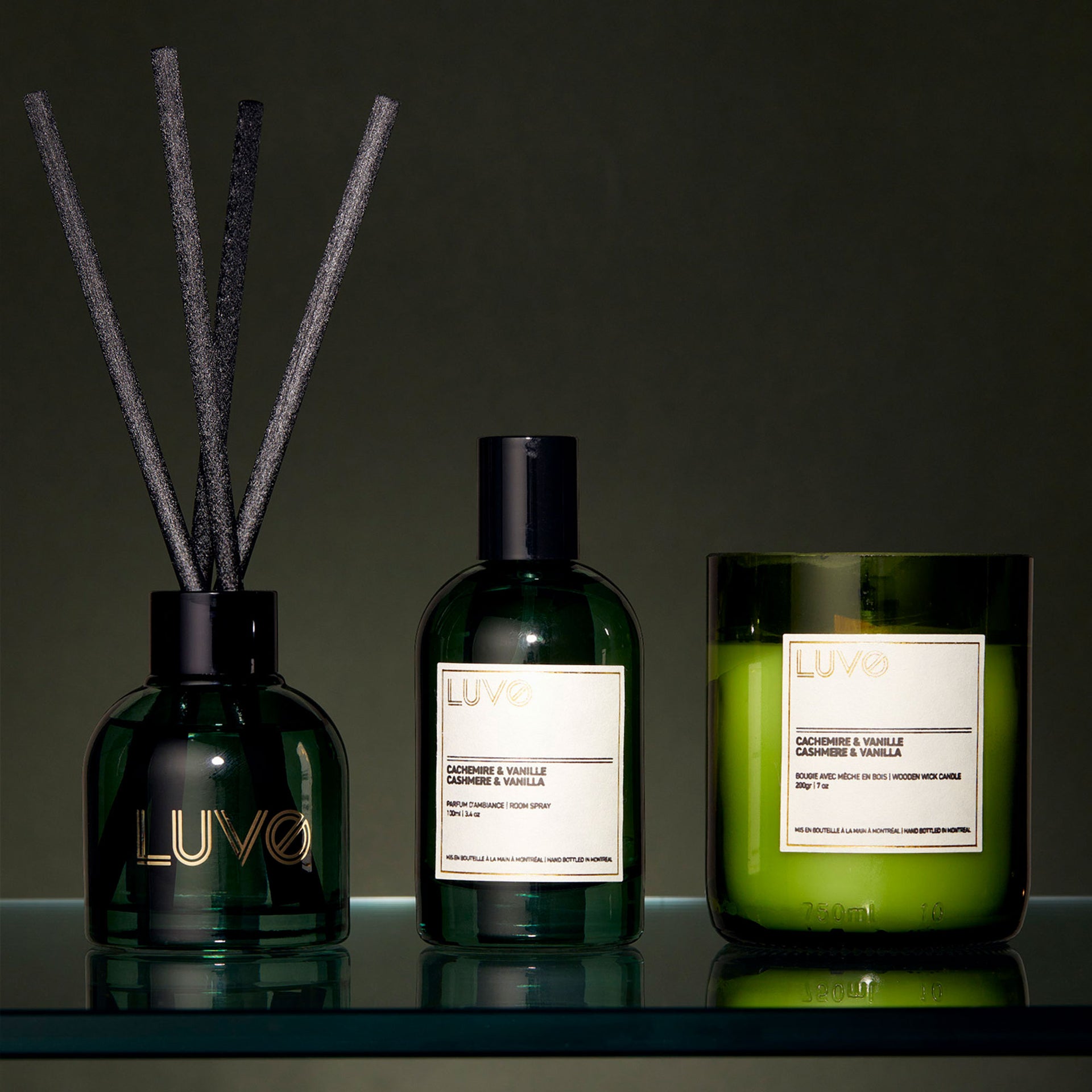 Gift Set Trio Cashmere & Vanilla - LUVO Candles | Bougies