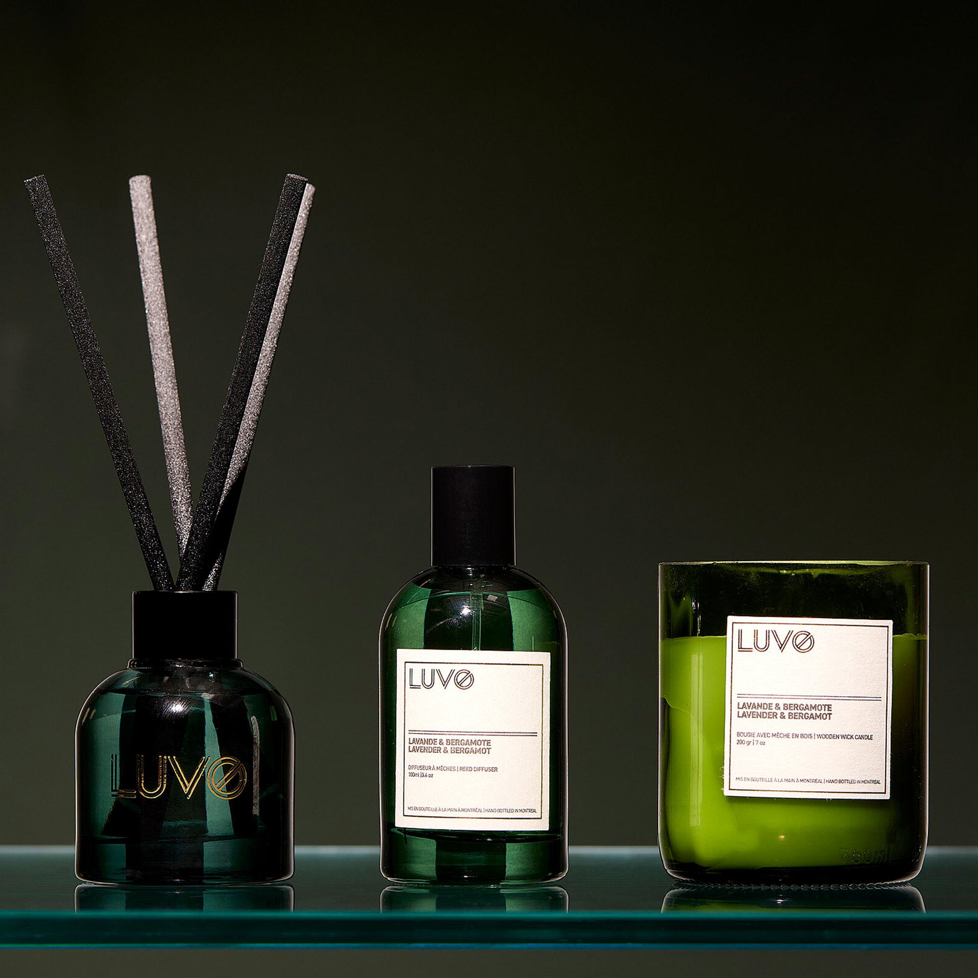 Gift Set Trio Lavender & Bergamot - LUVO Candles | Bougies